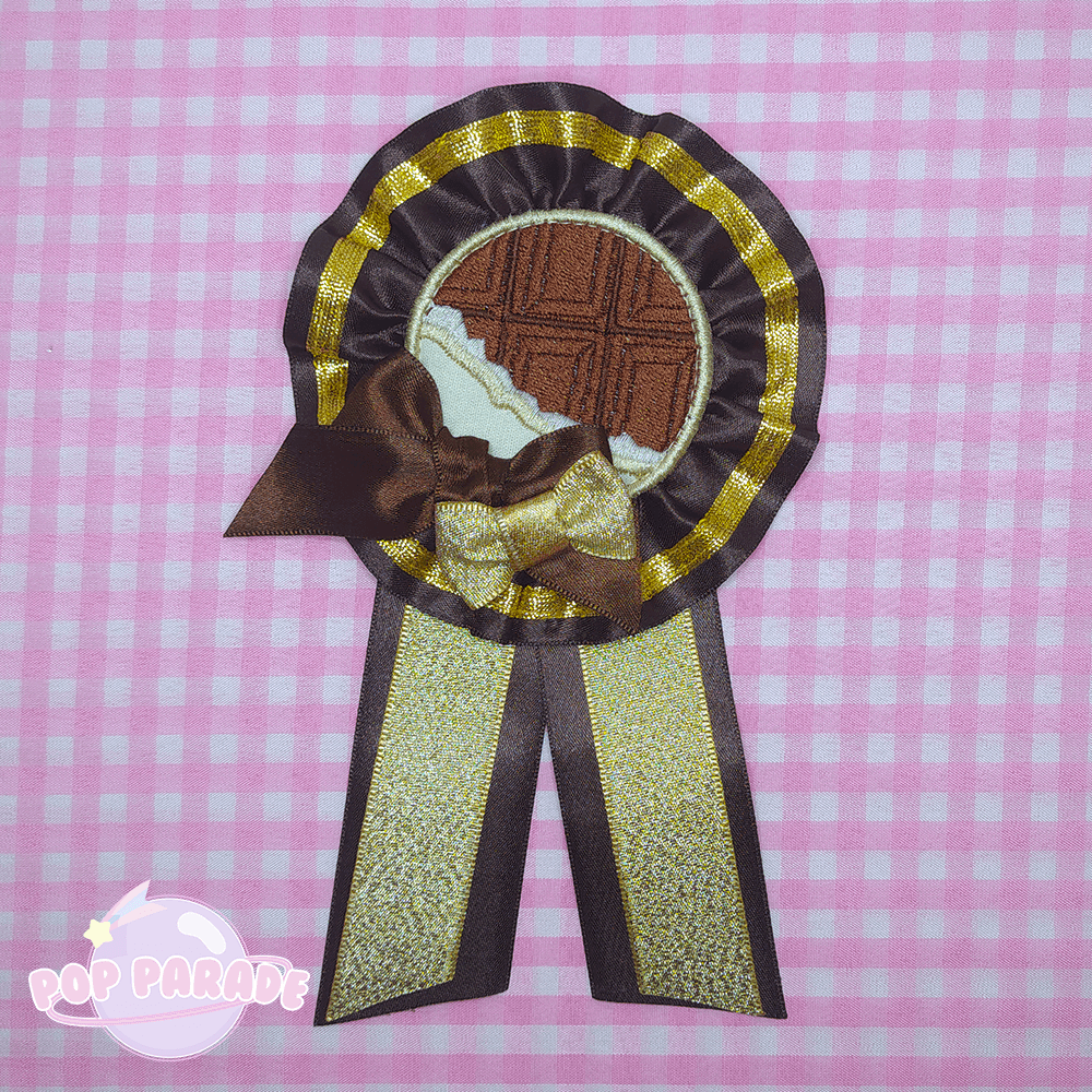 Chocolate Bar ♡ Rosette 2Way Brooch  (Ivory) - ☆ POP PARADE ☆