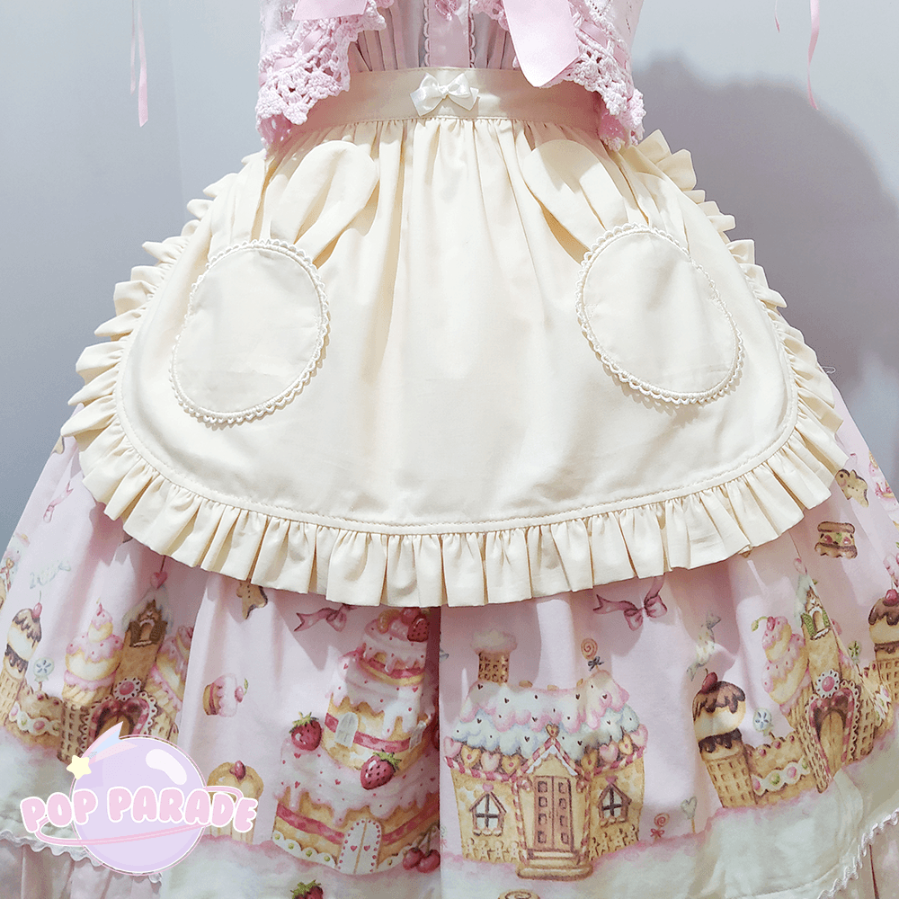 Bunny Pocket Apron ♡ Ivory - ☆ POP PARADE ☆