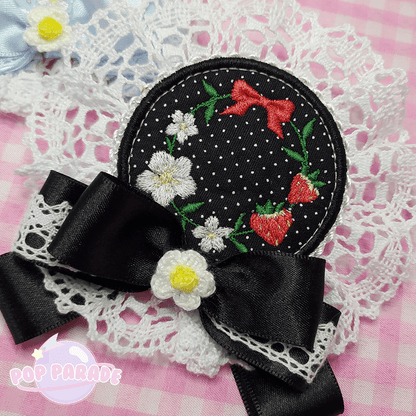 Little Strawberry ♡ Rosette (Black) - ☆ POP PARADE ☆