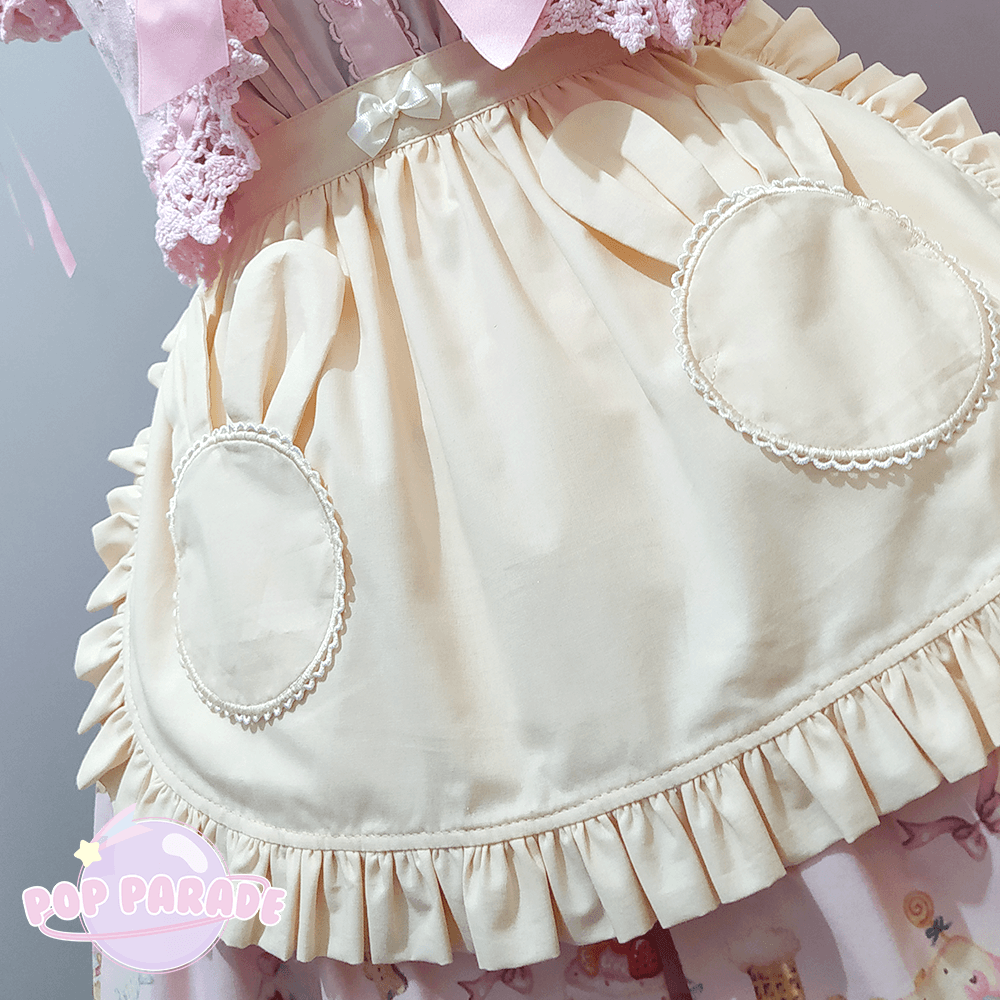 Bunny Pocket Apron ♡ Ivory - ☆ POP PARADE ☆