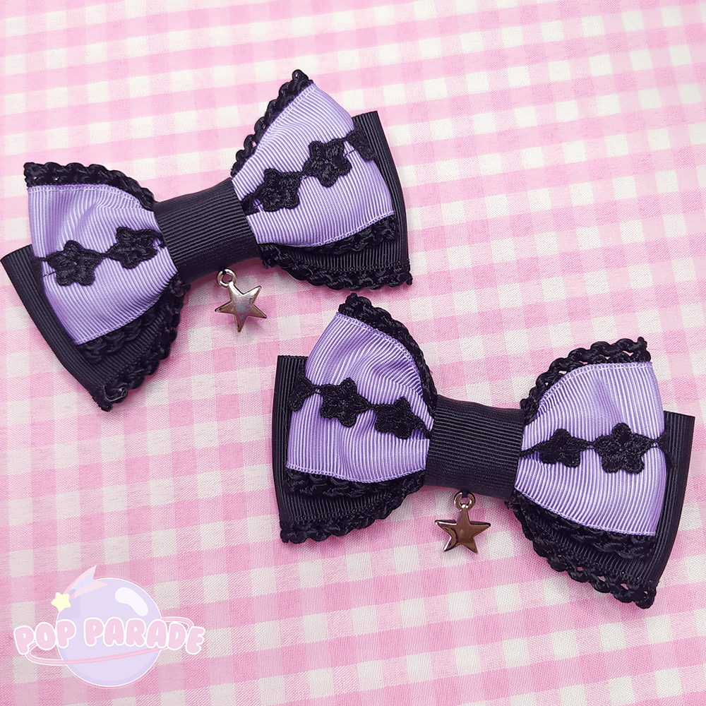 Starry Night ♡ Hair Clips (Purple) - ☆ POP PARADE ☆