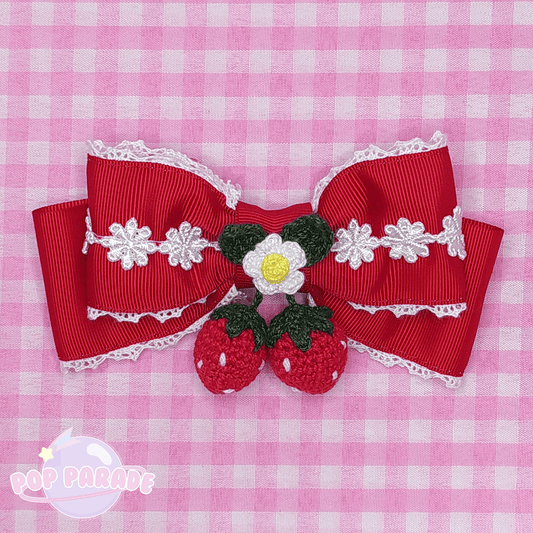 Ribbon Berry ♡ Hair Clip (Red) - ☆ POP PARADE ☆