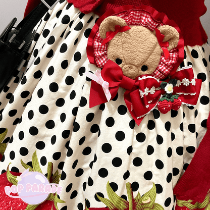 Teddy Bear ♡ Rosette (Red) - ☆ POP PARADE ☆